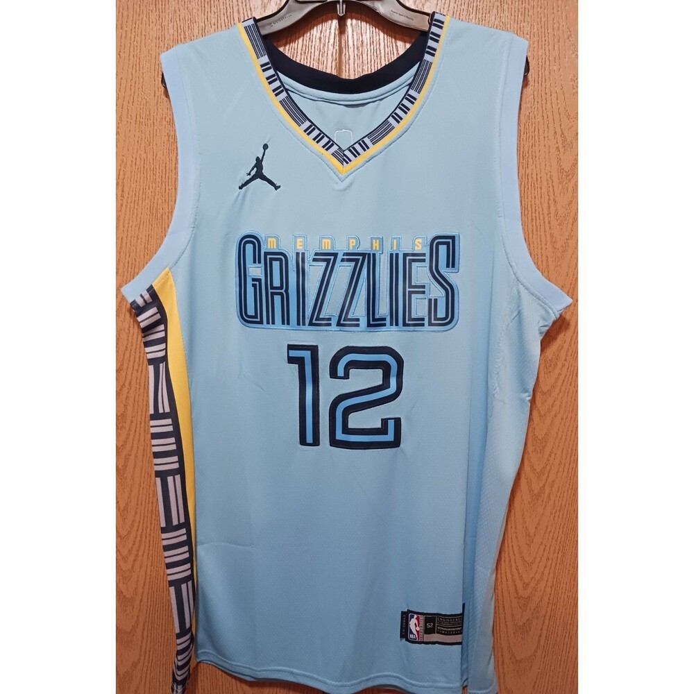 Ja Morant (Jordan)-(Grizzlies)-(Blue)-(Jersey)-(New Cond.)-(Stiched)-(XL)-$90.00